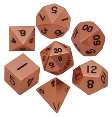 Polyhedral: Metal - Copper 7 Dice Set